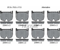 TEXTAR Bremsbeläge Q+ Vorderachse für MERCEDES...
