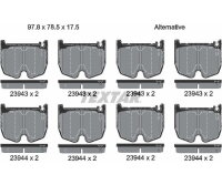TEXTAR Bremsbeläge Q+ Vorderachse für MERCEDES...