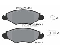TEXTAR Bremsbelagsatz Bremsbeläge Vorderachse für CITROEN PEUGEOT