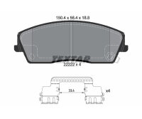 TEXTAR Bremsbelagsatz Bremsbeläge VORDERACHSE...