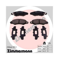 ZIMMERMANN Bremsbelagsatz Bremsbeläge VORDERACHSE...