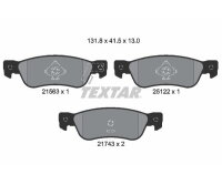 TEXTAR Bremsbelagsatz Bremsbeläge HINTERACHSE...