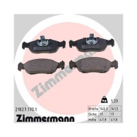 ZIMMERMANN Bremsbeläge VORDERACHSE für PEUGEOT...