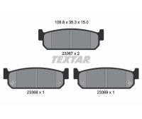 TEXTAR Bremsbelagsatz Bremsbeläge HINTERACHSE...