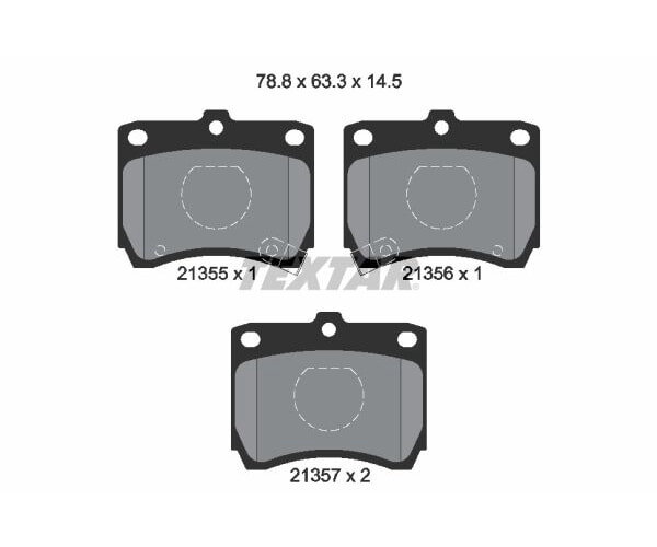 TEXTAR Bremsbelagsatz Bremsbeläge VORDERACHSE für MAZDA KIA