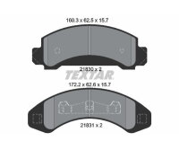 TEXTAR Bremsbeläge VORDERACHSE für FORD EXPLORER 4.0 Bj. 01.1993-12.1994
