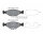 TEXTAR Bremsbeläge HINTERACHSE für FORD Focus, Galaxy, Kuga II, Mondeo V, S-Max