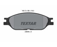 TEXTAR Bremsbelagsatz Bremsbeläge Q+ VORDERACHSE...