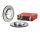 1x BREMBO rear axle composite brake disc Ø 370 mm for BMW 09.D901.23