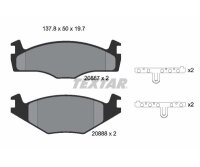 TEXTAR Bremsbelagsatz für VW Jetta Scirocco Passat Golf Seat Toledo Ibiza vorne
