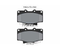 TEXTAR Bremsbelagsatz für Toyota Land Cruiser 70 SUV J70 Lexus LX I J80 vorne