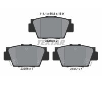 Bremsbelagsatz Bremsbeläge hinten für Honda NSX Acura NSX Textar