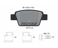 TEXTAR Bremsbelagsatz für Alfa Romeo Chrysler Fiat Lancia Bremsbeläge Bremse