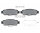 Bremsbelagsatz Hinten Chevrolet GMC Isuzu Saab TEXTAR Bremse 2444501