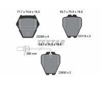 TEXTAR Bremsbelagsatz Scheibenbremse Vorderachse für...