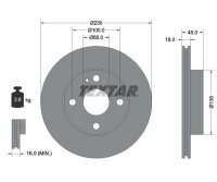 2x Bremsscheiben vorne für Mazda 121 323 MX-5 I Kia Avella Textar Satz