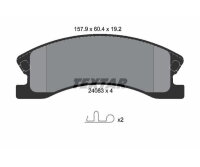 TEXTAR Bremsbelagsatz Scheibenbremse 2408301