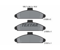 TEXTAR Bremsbelagsatz Bremsbeläge VORDERACHSE...
