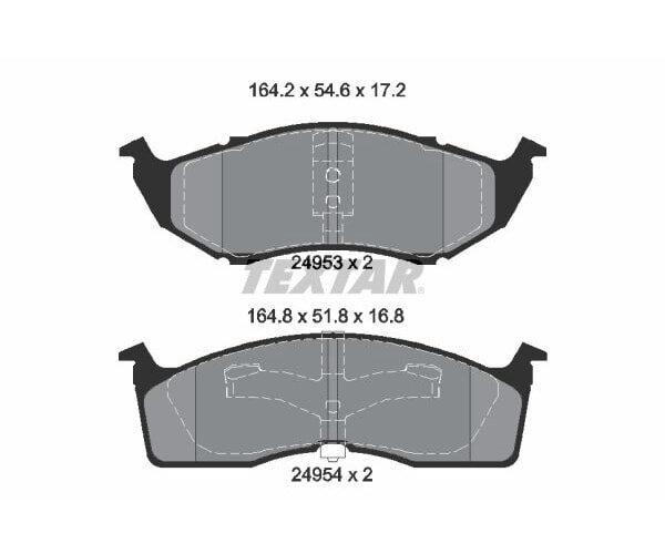 TEXTAR Bremsbeläge Q+ VORDERACHSE FÜR CHRYSLER GRAND NEON VOYAGER DODGE