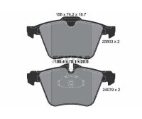 TEXTAR Bremsbelagsatz Bremsbeläge Q+ VORDERACHSE...