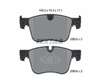 TEXTAR Bremsbelagsatz Bremsbeläge Q+ VORDERACHSE...