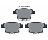 TEXTAR Bremsbeläge HINTEN für FORD MONDEO 3 MK3...