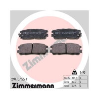 ZIMMERMANN Bremsbelagsatz Scheibenbremse Hinterachse...