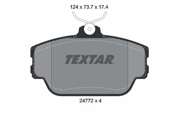 TEXTAR Bremsbeläge Q+ VORDERACHSE für FORD USA TAURUS LINCOLN CONTINENTAL MARK