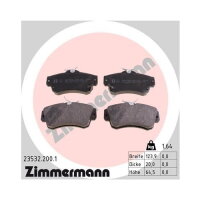 ZIMMERMANN Bremsbeläge VORDERACHSE für CHRYSLER PT CRUISER