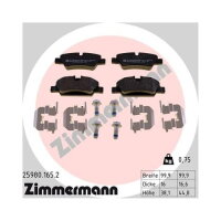 Bremsbeläge HINTEN für MINI F55 F56 F57 ZIMMERMANN
