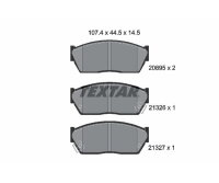 Bremsbeläge VORDERACHSE für HONDA CIVIC CRX TEXTAR