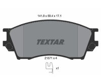 TEXTAR Bremsbelagsatz Bremsbeläge VORDERACHSE...