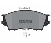 TEXTAR Bremsbelagsatz Bremsbeläge VORDERACHSE FÜR MAZDA XEDOS 9 TA