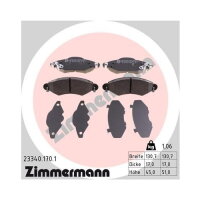 Bremsbelagsatz Bremsbeläge vorne für Toyota Yaris Zimmermann