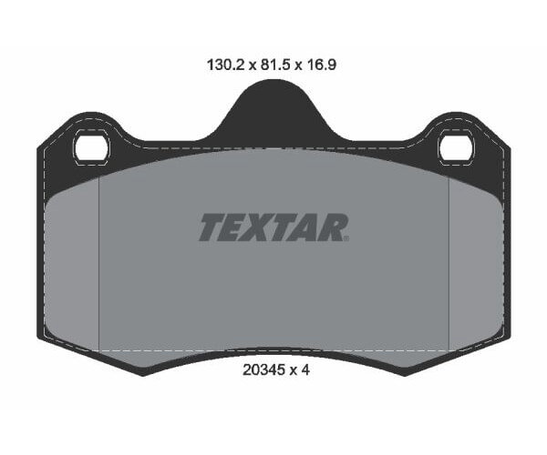 TEXTAR Bremsbelagsatz für Lotus MC Laren Renault Morgan TVR Bremse vorne