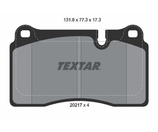 TEXTAR Bremsbelagsatz für Land Rover Ranger Rover 3 L322 Rover Sport L320 vorne