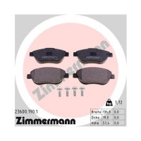 Bremsbeläge Vorne für 500 595 695 BERLINGO C3 XSARA ZIMMERMANN
