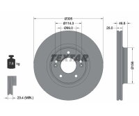 2x Bremsscheiben vorne für Hyundai Tucson Kia Sportage Ceed Textar Satz