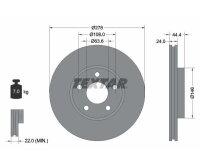 2x Bremsscheiben vorne 278mm für Ford Transit Connect Tourneo Textar PRO