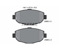 TEXTAR Bremsbelagsatz Bremsbeläge VORDERACHSE...
