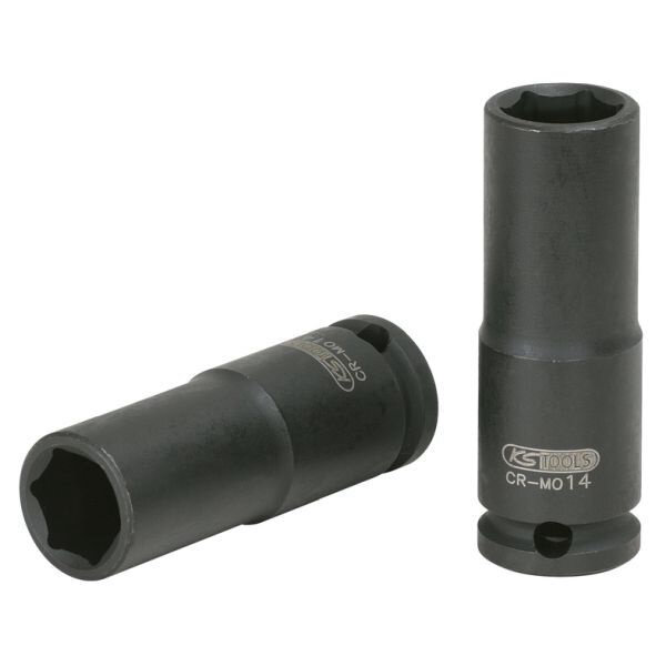 KS TOOLS Kraft-Stecknuss 12mm 3/8 Lang Nuss Schlagschrauber 515.1612
