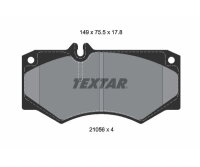 TEXTAR Bremsbelagsatz Bremsbeläge Q+ vorne für...