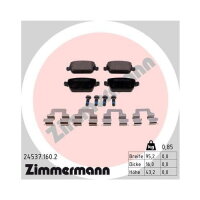 Bremsbelagsatz Bremsbeläge hinten für Ford Mondeo Focus S-Max Zimmermann