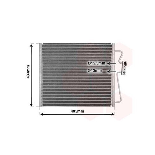 Klimakondensator Klimakühler BMW 7er E38 VAN WEZEL Aluminium 06005185