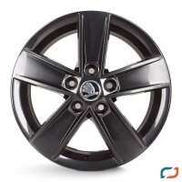 4x Original Skoda Octavia 3 Alufelgen Felgen 5E0601025CF 6x16 Zoll ET48