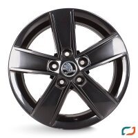 4x Original Skoda Octavia 3 Alufelgen Felgen 5E0601025CF 6x16 Zoll ET48