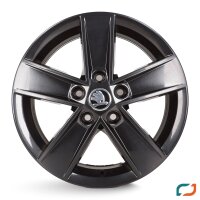 4x Original Skoda Octavia 3 Alufelgen Felgen 5E0601025CF 6x16 Zoll ET48