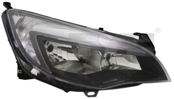 TYC Halogen Headlight Right for Opel Astra J P10