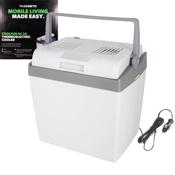 Dometic Elektrische Kühlbox Coolfun SC 26 25 Liter 12V 24V DC USB Tragbar GRAU