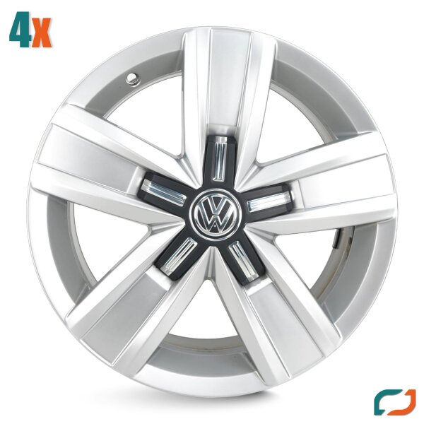 4x Original VW T5 T6 17 Zoll Felgen Alufelgen 7E0601025P Devonport 7x17 ET55